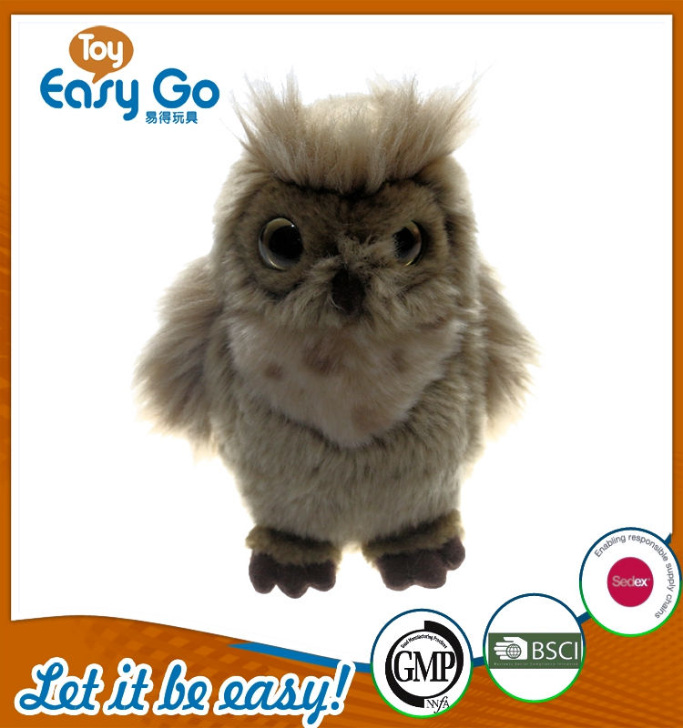 Customized plush owl soft Simulation toy